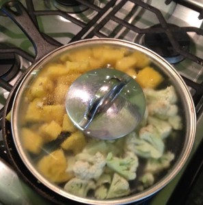 place lid over pan