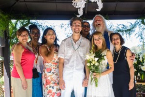 Ministers of Self-Ascension Sri & Kira celebrating the wedding of Adrian and Claudia Roehr … always a joy-filled moment of love!