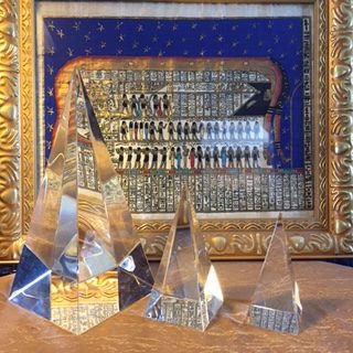 High Aspect Ratio Energized Glass Pyramids